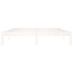 vidaXL Cadre de lit sans matelas blanc bois de pin massif 160x200 cm