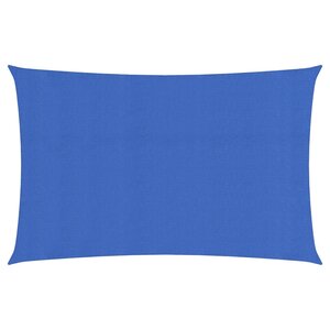 vidaXL Voile d'ombrage 160 g/m² rectangulaire bleu 3x6 m PEHD