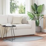 vidaXL Tapis "HUARTE" Gris 80x150 cm Ovale
