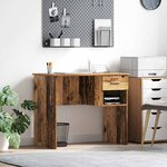 vidaXL Bureau Bois ancien 90 x 49.5 x 75 cm Bois d'ingénierie