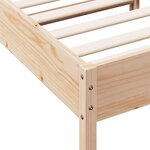 vidaXL Cadre de lit sans matelas 90x200 cm bois de pin massif