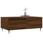 vidaXL Table basse Chêne marron 90x50x36 5 cm Bois d'ingénierie