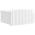 vidaXL Cabinet de chevet mural Blanc brillant 49 x 34 5 x 24 cm