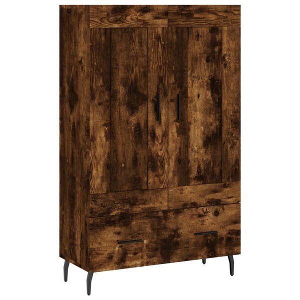 vidaXL Buffet haut chêne fumé 69 5x31x115 cm bois d'ingénierie