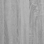 vidaXL Garde-robe avec roues sonoma gris 102x38x110 cm bois ingénierie