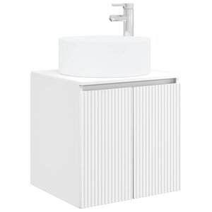 vidaXL Meuble de lavabo mural Blanc 49 5 x 44 5 x 65 5 cm