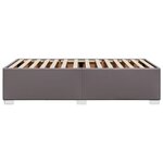 vidaXL Cadre de lit Gris 90x190 cm Similicuir