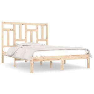 vidaXL Cadre de lit sans matelas 200x200 cm bois massif de pin