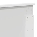 vidaXL Tête de lit avec tête de lit Blanc 180 cm Bois d'ingénierie