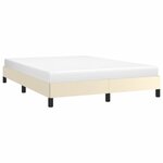 vidaXL Cadre de lit sans matelas crème 140x190 cm similicuir