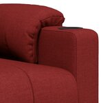 vidaXL Fauteuil Rouge bordeaux Tissu