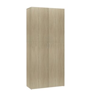 vidaXL Armoire à chaussures Chêne sonoma 80x35 5x180cm Bois ingénierie