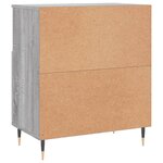 vidaXL Buffets 2 Pièces sonoma gris bois d'ingénierie