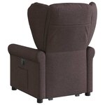vidaXL Fauteuil inclinable marron foncé tissu