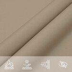 vidaXL Voile de parasol tissu oxford rectangulaire 3x6 m taupe