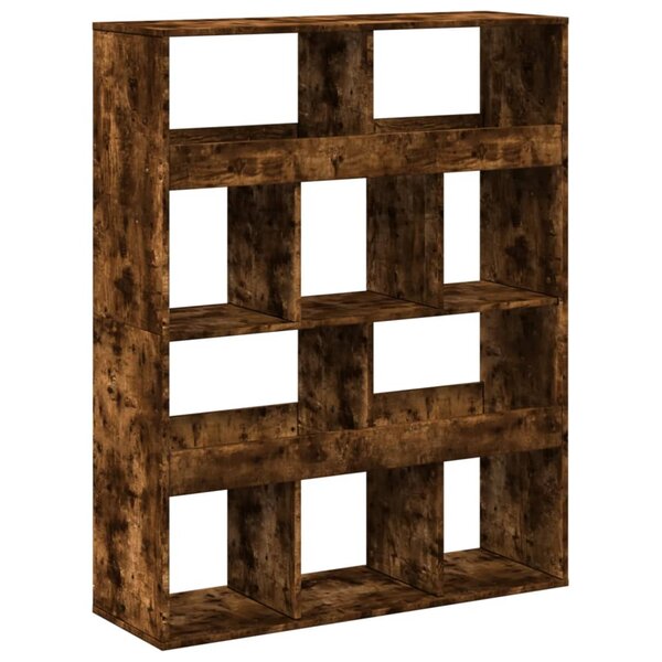 vidaXL Bibliothèque chêne fumé 100x33x125 5 cm bois d'ingénierie