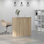 vidaXL Bureau réception chêne sonoma 100x50x103 5 cm bois d'ingénierie
