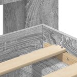 vidaXL Cadre de lit avec rangement Sonoma gris 150 x 200 cm