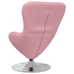 Fauteuil Œuf en Velours Rose