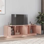vidaXL Meubles TV 2 Pièces rose 67x39x44 cm acier
