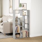 vidaXL Bibliothèque sonoma gris 72x20x120 cm bois d'ingénierie