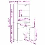 vidaXL Haut Armoire avec tiroir Bois Ancien 69 5 x 34 x 180 cm