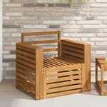 vidaXL Canapé d’extérieur Bois d'Acacia Massif Naturel