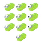 vidaXL Sangle 10 Pièces 0 25 tonne 5 m x 25 mm Vert fluorescent