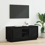vidaXL Meuble TV Chêne noir 102 x 35 x 45 cm Bois d'ingénierie