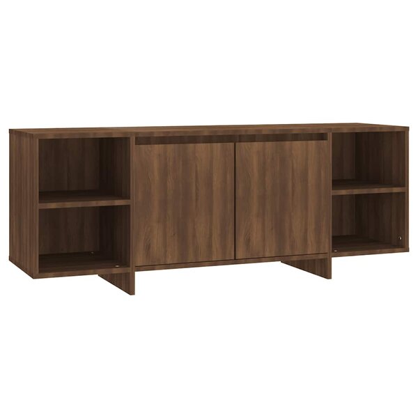 vidaXL Meuble TV chêne marron 130x35x50 cm bois d'ingénierie