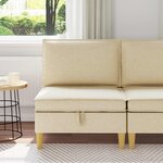 vidaXL Sofa avec rangement Tissu