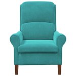 vidaXL fauteuil Turquoise 76 x 94 x 102 cm Velours