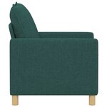 vidaXL Canapé Vert foncé 76 x 81 x 87 5 cm Tissu