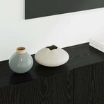 vidaXL Unité murale de TV 5 Pièces Chêne noir Bois d'ingénierie