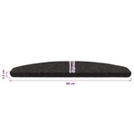 vidaXL Tapis d'escalier auto-adhésifs 15 pc 80 x 28 x 3 5 cm Noir