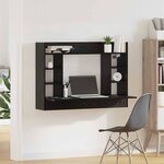 vidaXL Bureau mural Chêne noir 105 x 48 x 75 cm Bois d'ingénierie