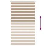 vidaXL Store zèbre marron sable largeur du tissu 115 9 cm polyester