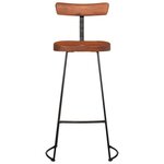 vidaXL Tabourets de bar lot de 2 49x43x103 cm bois de manguier massif