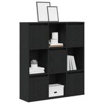 vidaXL Bibliothèque chêne noir 89x24x101 5 cm bois d'ingénierie