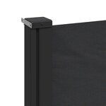 vidaXL Auvent latéral rétractable noir 160x600 cm