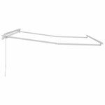 vidaXL Auvent Blanc 3 5 x 2 5 m Métal