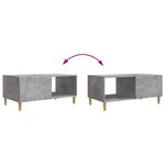 vidaXL Table basse Gris béton 90 x 50 x 40 cm Bois d'ingénierie
