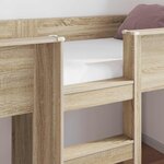 vidaXL Lit Superposé pour Enfants Chêne Sonoma 90 x 200 cm