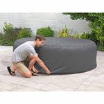 Bestway Housse Gris Ø236 x 71 cm PVC et POM