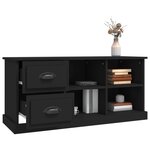 vidaXL Meuble TV noir 102x35 5x47 5 cm bois d'ingénierie