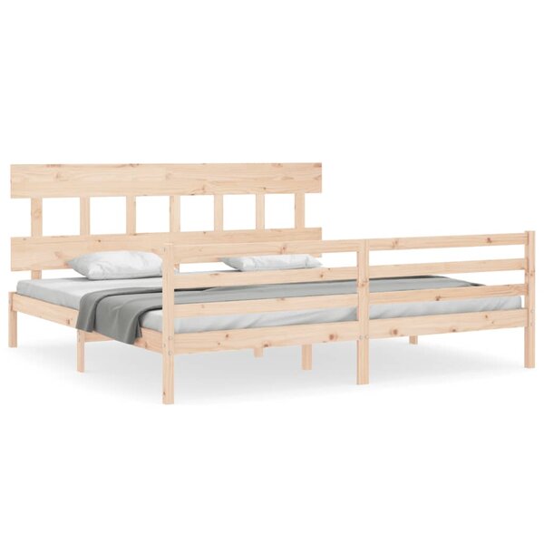 vidaXL Cadre de lit sans matelas bois massif
