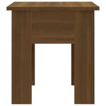 vidaXL Table basse chêne marron 40x40x42 cm bois d'ingénierie