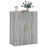vidaXL Armoire murale sonoma gris 69 5x34x90 cm
