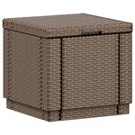 Keter Pouf de rangement Cube avec coussin Graphite