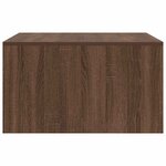 vidaXL Table basse avec tiroirs chêne marron 70 5x70x40 cm